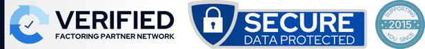 Contact Form Badges Verified Factoring Partner Network | Secure Data Protected | Supporting You Since 2015